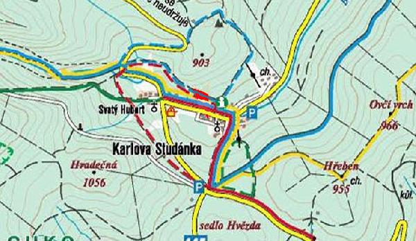 KARLOVA STUDANKA - mapa dojazdowa